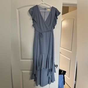 Altar’d State Light Blue High Low Dress